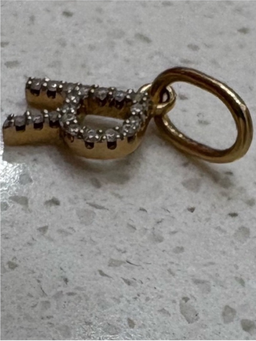 BRUNA THE LABEL LAB-GROWN DIAMOND LETTER CHARM - Picture 7 of 10